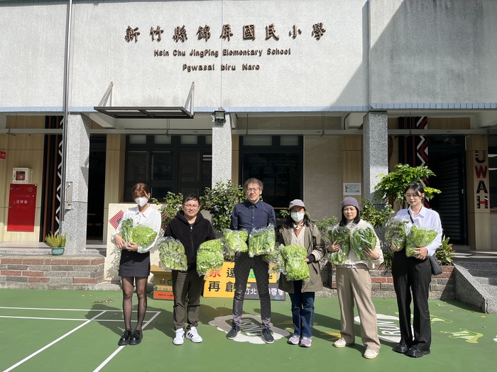 感謝永義房屋竹北華興雲集捐贈一批有機蔬菜關心孩子食的營養及健康圖片